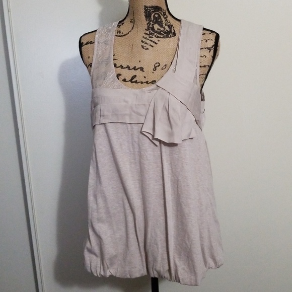 Cynthia Steffe Tops - Cynthia Steffe Cream Lace Tank Size Large